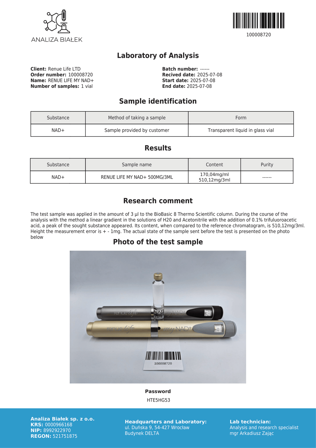 myNAD+™ by Renue Life